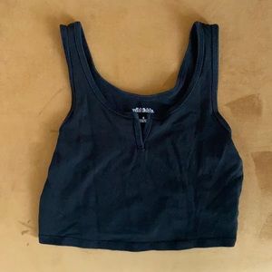 Black Tank Crop Top Wild Fable Size S